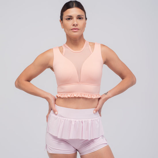 top de running rosa con copas, mujer, Golovy