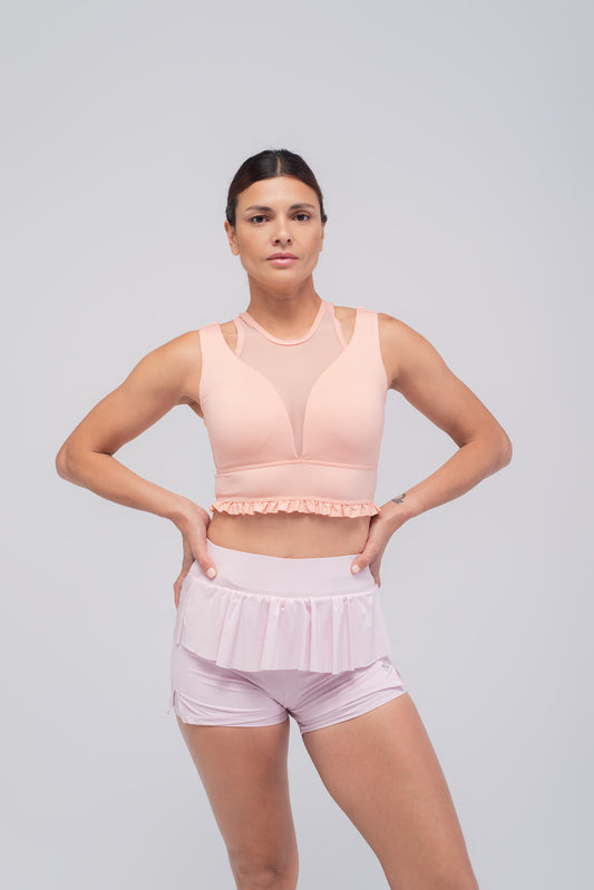 top de running rosa con copas, mujer, Golovy